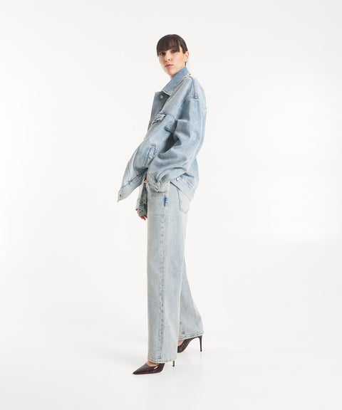 Giacca in denim oversize 'Oli' #blu