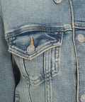 Giacca in denim effetto vintage #blu