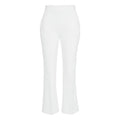 Pantaloni cropped in crêpe #bianco