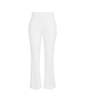 Pantaloni cropped in crêpe #bianco