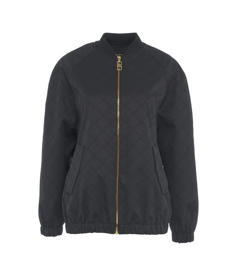 Bomber con monogramma #nero