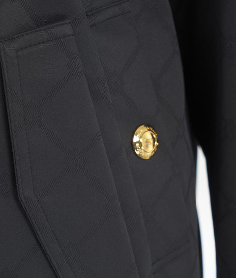 Bomber con monogramma #nero