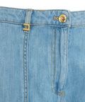 Jeans a gamba larga con tasche cargo #blu