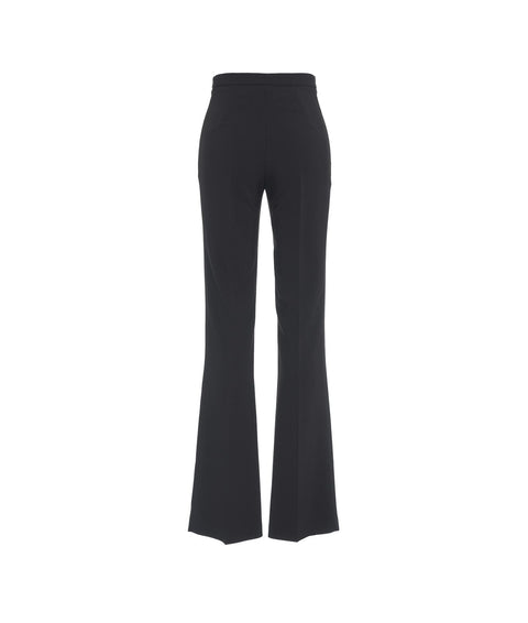 Pantaloni in stretch crêpe #nero