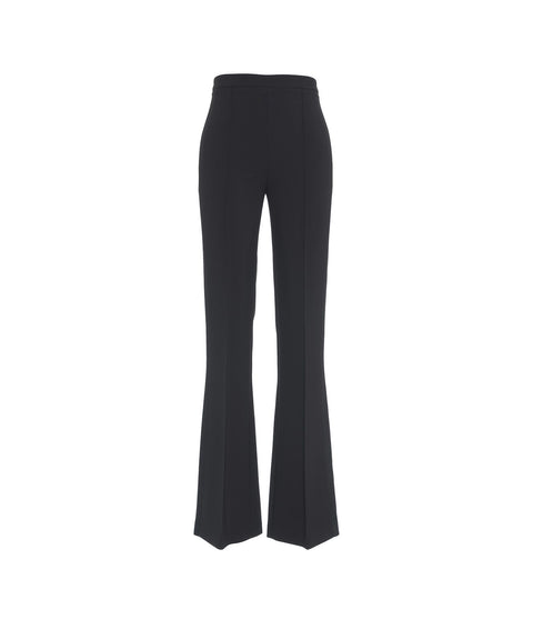 Pantaloni in stretch crêpe #nero