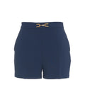 Shorts in stretch crêpe #blu