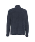 Overshirt in pelle scamosciata #blu