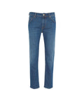 Cropped carrot jeans 'Scott' #blu