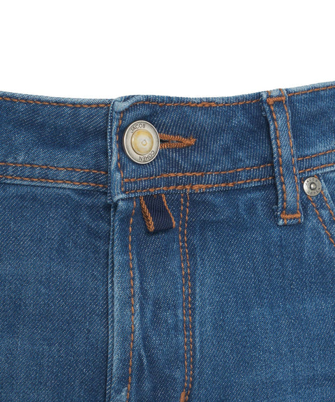 Cropped carrot jeans 'Scott' #blu