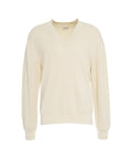 Maglione con scollo a V #beige