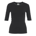 T-shirt con scollo rotondo #nero