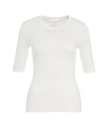 T-shirt con scollo rotondo #bianco