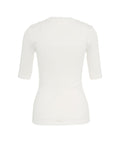 T-shirt con scollo rotondo #bianco