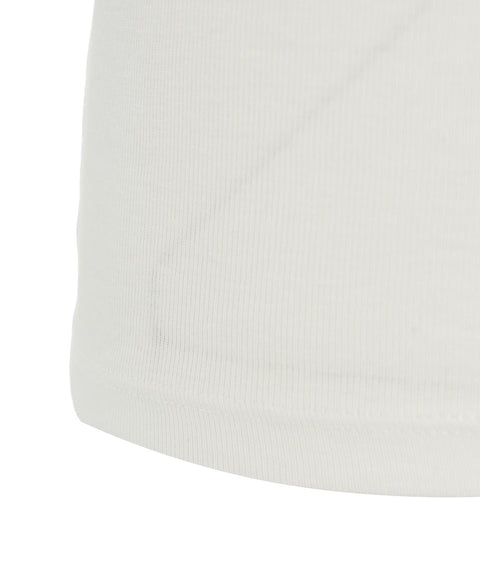 T-shirt con scollo rotondo #bianco