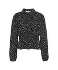 Camicia a pois 'Tuva' #nero