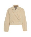 Blazer in denim cropped 'Bianka' #beige