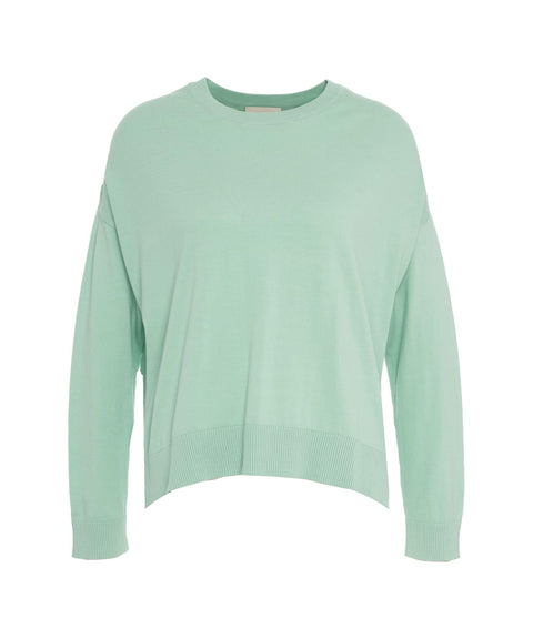 Maglione con logo ricamato #verde