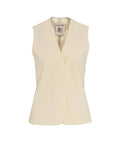 Gilet in misto lana vergine #beige