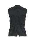 Gilet in misto lana vergine #nero