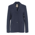 Blazer monopetto in misto lana vergine #blu