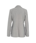 Blazer monopetto in misto lana vergine #grigio