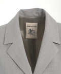 Blazer monopetto in misto lana vergine #grigio