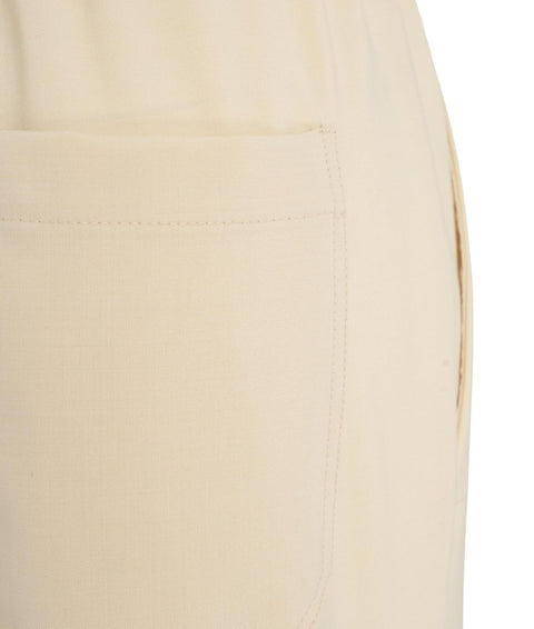 Pantaloni in misto lana vergine #beige