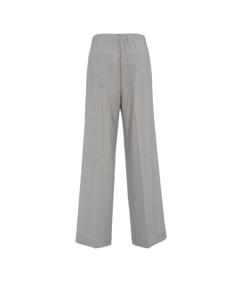 Pantaloni in misto lana vergine #grigio