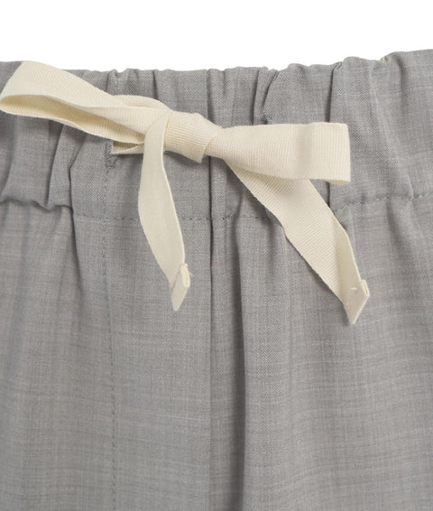 Pantaloni in misto lana vergine #grigio