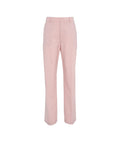 Pantaloni a gamba larga in misto lana vergine #rosa