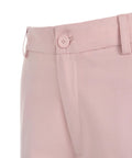 Pantaloni a gamba larga in misto lana vergine #rosa