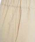 Pantaloni casual in misto lana vergine #beige