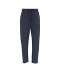 Pantaloni casual in misto lana vergine #blu