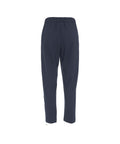 Pantaloni casual in misto lana vergine #blu