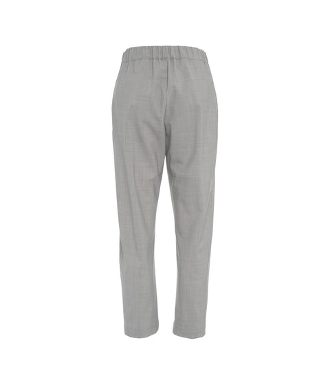 Pantaloni casual in misto lana vergine #grigio