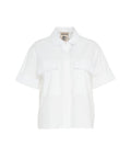 Camicia con pieghe #bianco