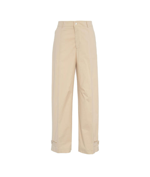 Pantaloni wide leg #beige