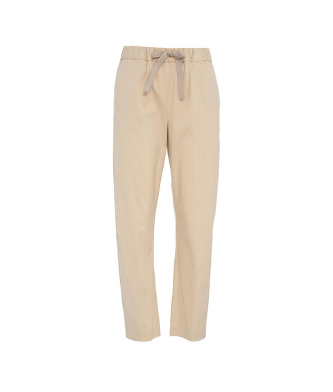 Pantaloni casual con coulisse #beige