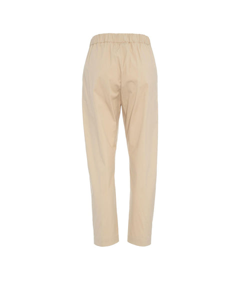 Pantaloni casual con coulisse #beige