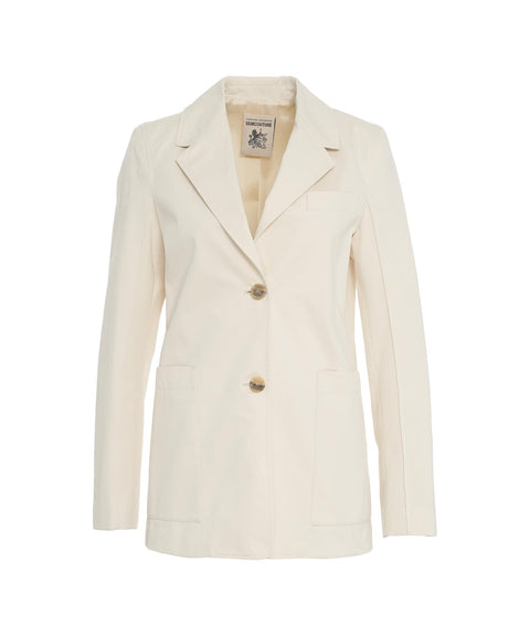 Blazer in gabardine 'Calixte' #beige