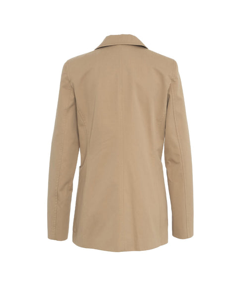 Blazer in gabardine 'Calixte' #marrone