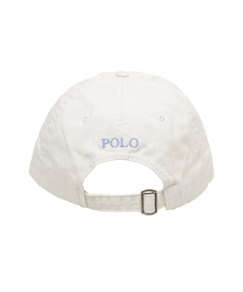 Cappello da baseball con logo ricamato #bianco