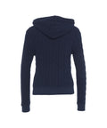 Cardigan a maglia con logo #blu