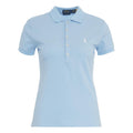 Polo con logo ricamato #blu