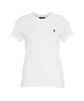 T-shirt con logo ricamato #bianco