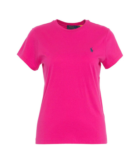 T-shirt con logo ricamato #pink