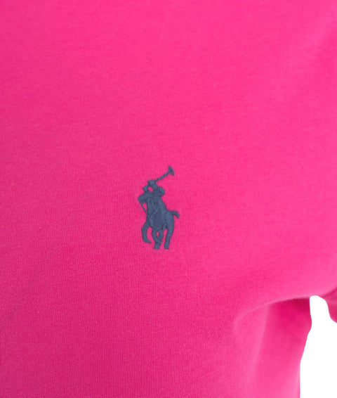 T-shirt con logo ricamato #pink