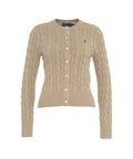 Cardigan in maglia intrecciata #beige