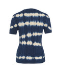 T-shirt a maglia con motivo batik #blu