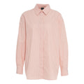 Camicia a righe oversize #rosa